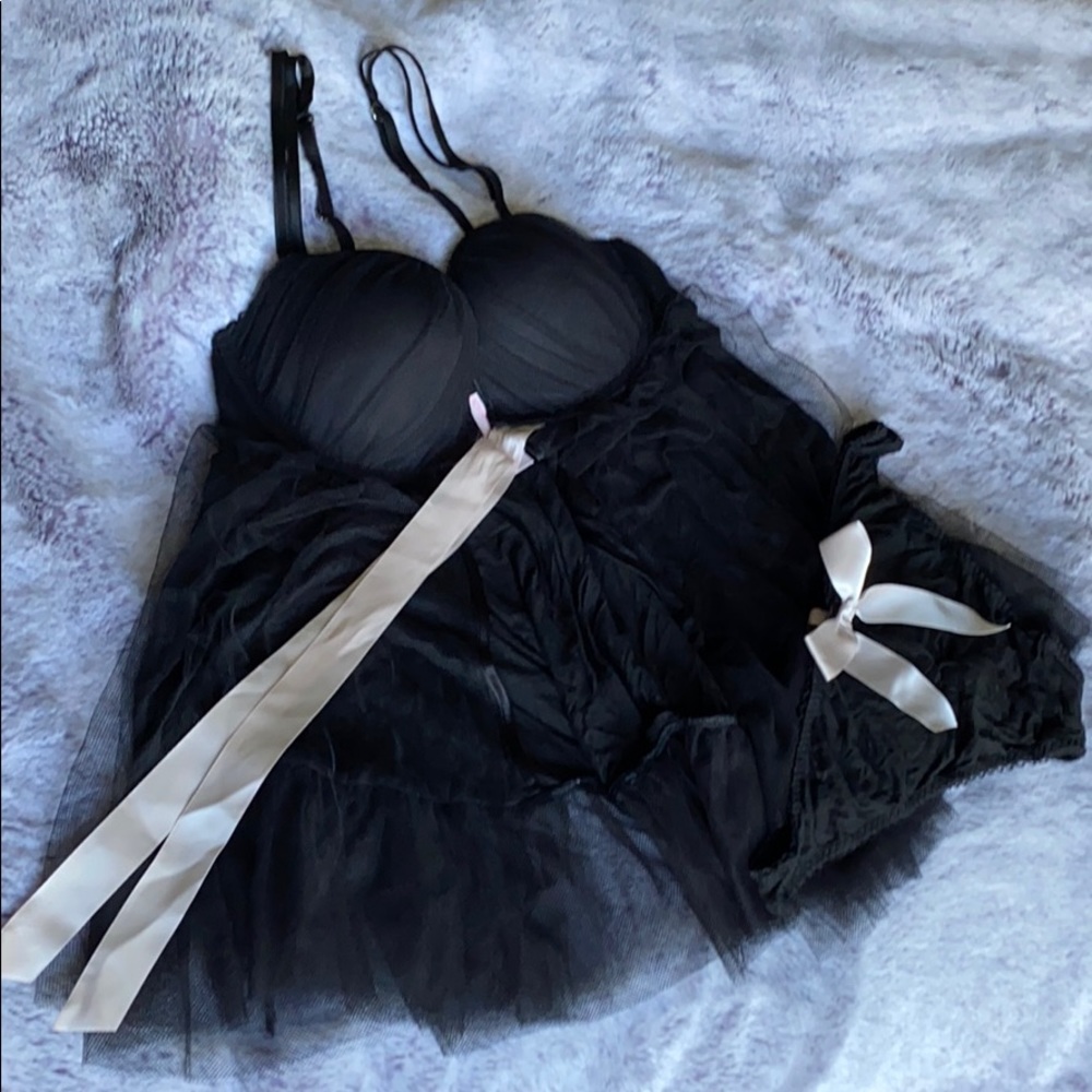 VS Tulle Babydoll & Matching Panty